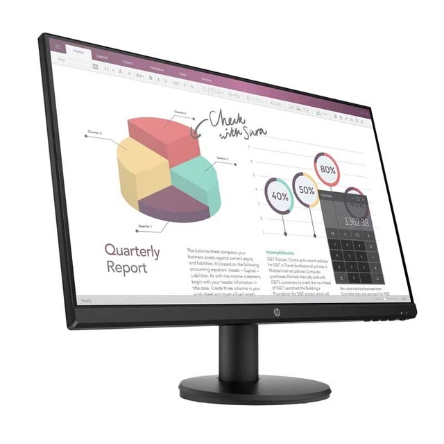 HP P24v G4 P-Series 60,5 cm (23,8 Zoll) LED Monitor Full HD 5ms 60Hz Office 2