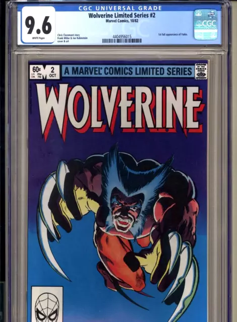 Wolverine Limited Series #2 CGC 9.6 WP NM+ Marvel Comics 1982 Frank Miller X-Men