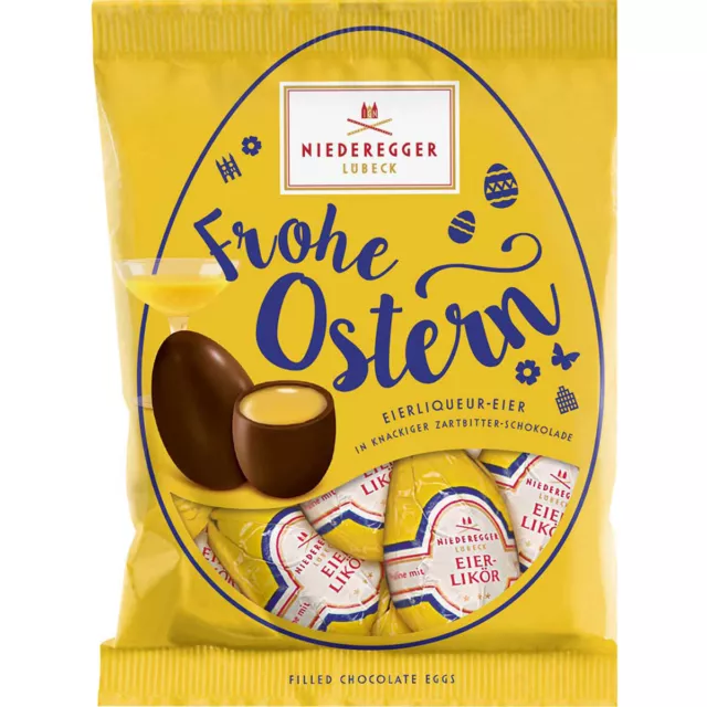 Niederegger Eierliquer Oeufs 5 Pâques Chocolats Avec Lait de Poule