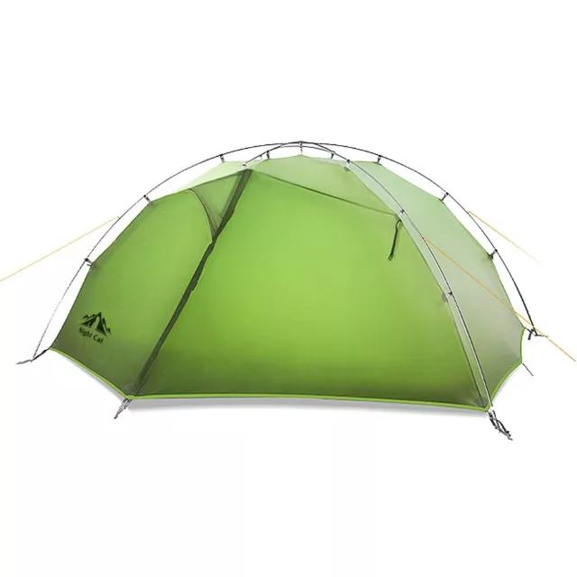 Campingzelt Zelt Ultraleicht 2 Personen Wasserdicht Grün Trekking Angel Zelt