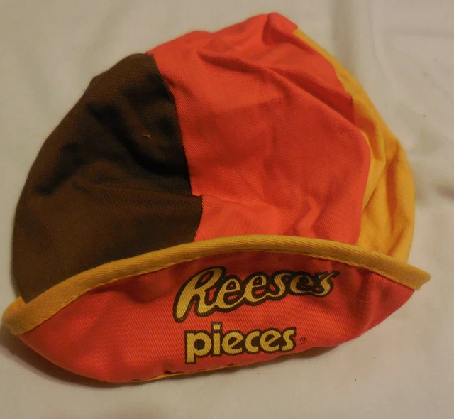 1 vintage Reece's Pieces Hat Cap cotton stretchy back candy bar ad