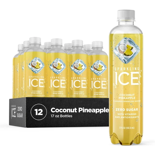 SPARKLING ICE, COCONUT Pineapple Sparkling Water, Zero Sugar Flavored