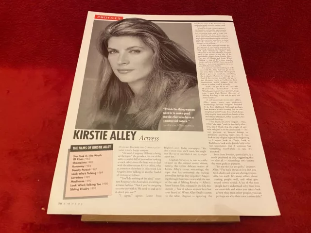 Pad16 Picture/Article 12X9 Kirstie Alley