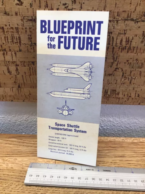 Rockwell Int. BLUEPRINT FOR THE FUTURE 1971 Space Shuttle Pamphlet NASA LL4.19