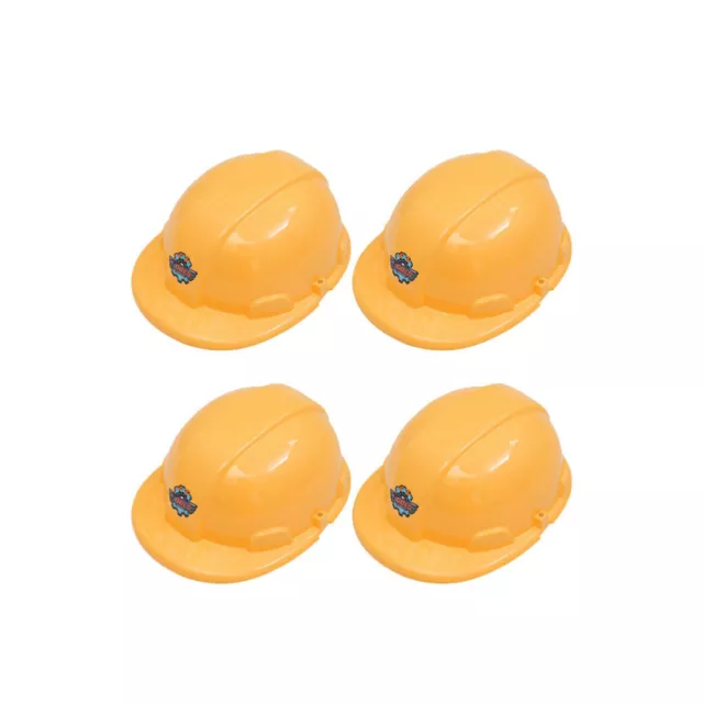 4 Pcs Child Hard Hat Yellow Cycling Kids Boys Construction Worker Costume