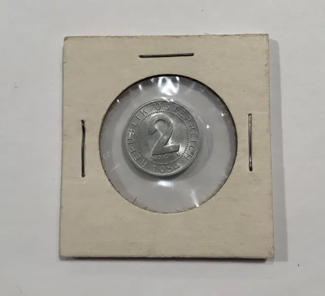1965 Austria 2 Groschen Nice Coin