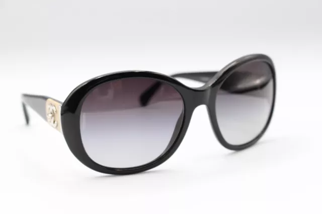 CHANEL 5174-A C.501/3C Black/White Plastic Frame Oversize Sunglasses $30.00  - PicClick