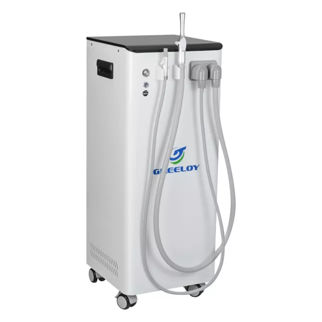 Greeloy Dental Mobile Suction Unit Vacuum Suction Saliva System Suction Pump