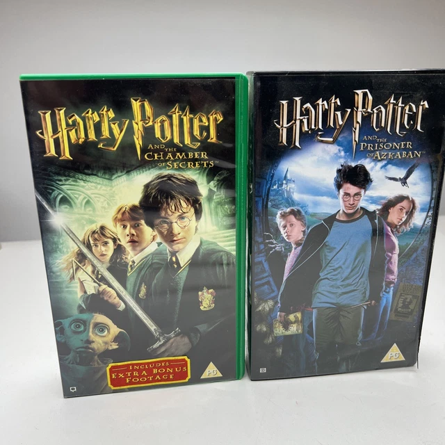 HARRY POTTER VHS Tapes Chamber Of Secrets And Prisoner Of Azkaban Vgc