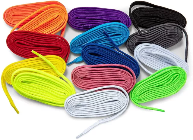 Kaps Ensemble de lacets plusieurs couleurs - 14 paires de lacets colorés pour...