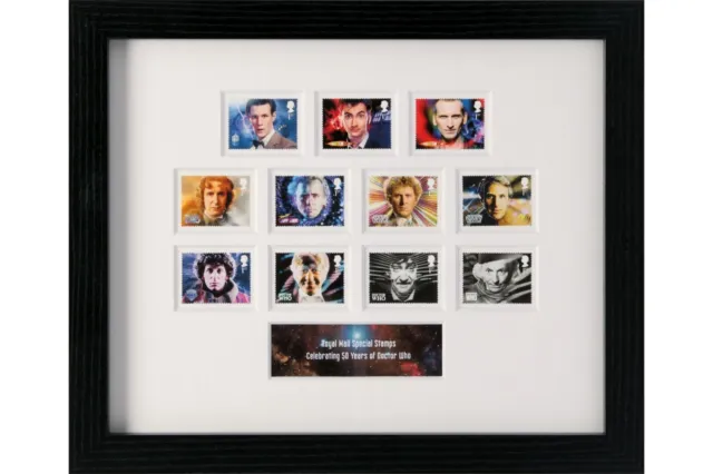 Dr/Doctor Who Royal Mail Framed Stamps 50th Anniversary - BRAND NEW & SEALED