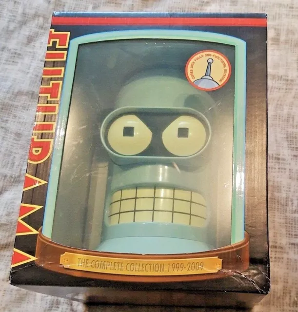 Futurama The Complete Collection1999-2009 (DVD 19-Disc Set) Bender Head IN BOX