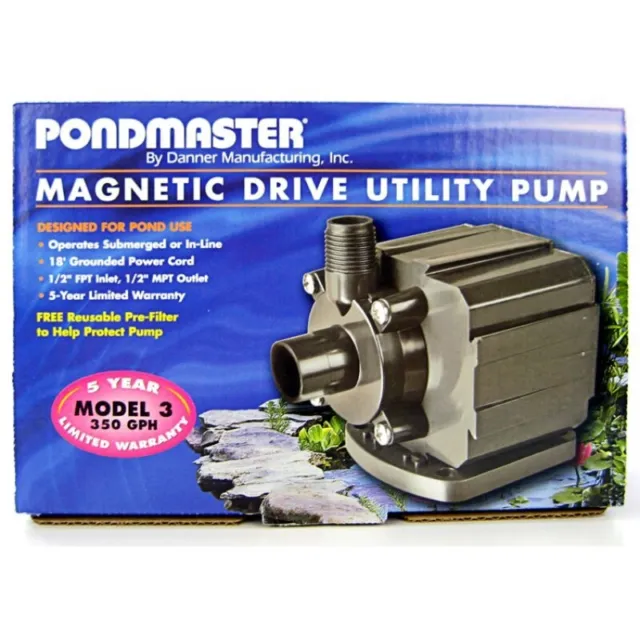 Pondmaster Pond Mag Magnetic Drive Water Pump - 350 GPH
