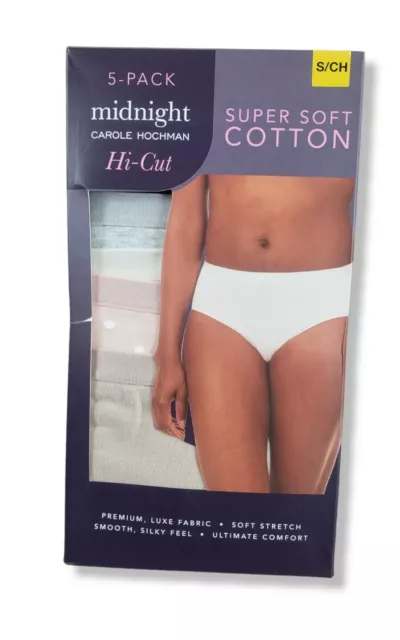 CAROLE HOCHMAN WOMEN'S 5 Pack Lace Waistband Hi Cut Briefs Multicolor I8  $16.99 - PicClick
