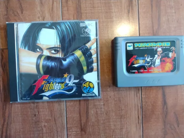 The King of Fighters 95 KOF W ROM Cart Sega Saturn Japan Import Neogeo Manual