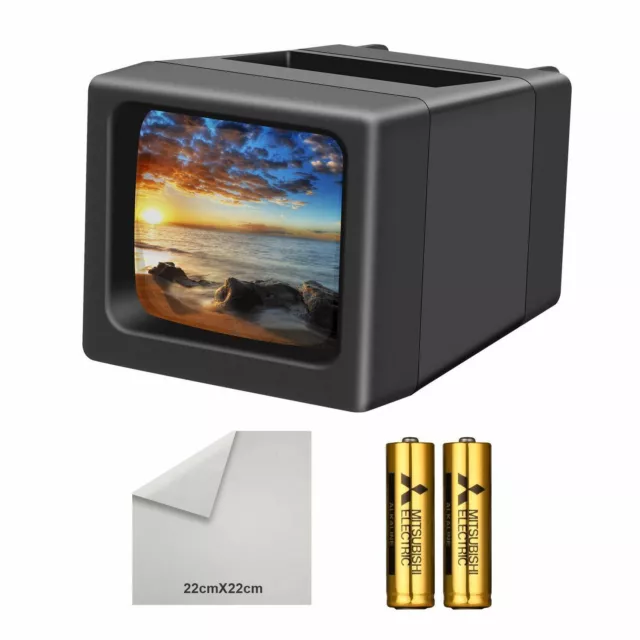 LED Lighted Illuminated 35mm Slide Viewer (2AA Batteries Included)