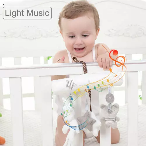 Newborn Infant Baby Pram Handbell Bed Stroller Soft Hanging Toy Animal Rattles 3