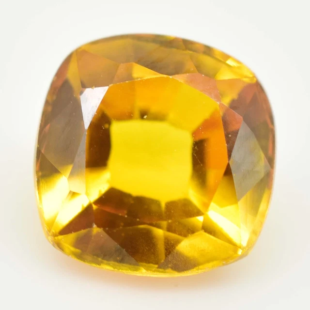 3.30 Ct Natural Ceylon Orange Sapphire Cushion Cut Certified Stunning Gemstone