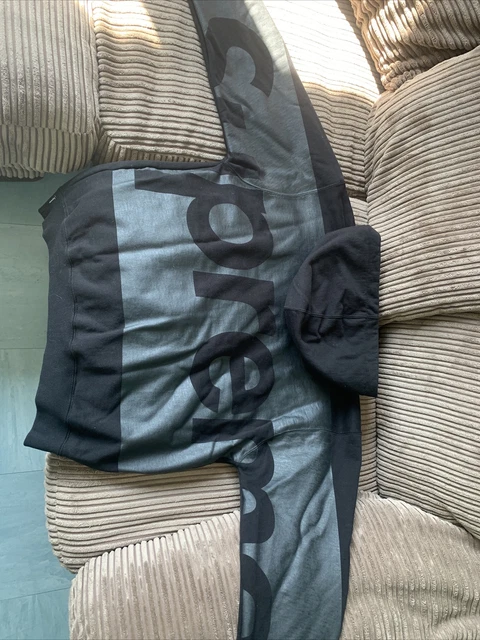 SUPREME BIG BOX Logo Hooded Sweatshirt SIZE M Hoodie Silver and 