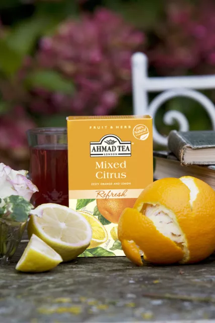 AHMAD TEA Mixed Citrus mit 20 Tee Beuteln mit Zitrone und Orangen Geschmack 2