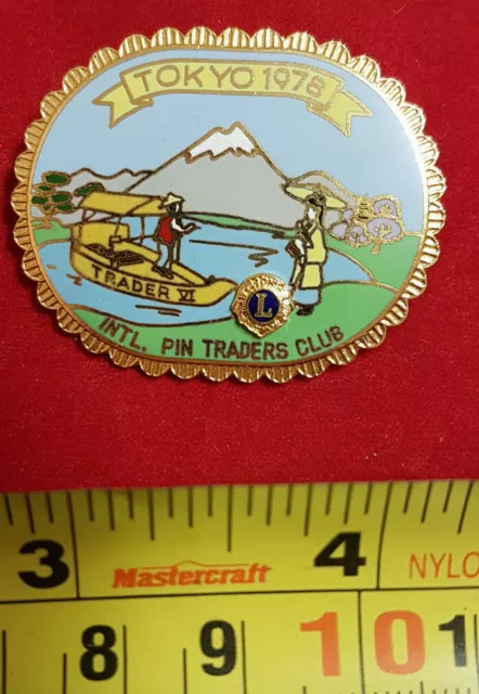 Lions Club 1978 Tokyo International Pin Traders Club. Trader VI. Mint Condition 3