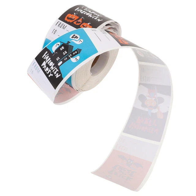 1 Roll of Halloween Sealing Sticker Invitation Card Seal Sticker Roll