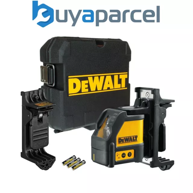 Dewalt DW088K CLL Cross Line Self Levelling Laser Level Kit + Wall Bracket +Case