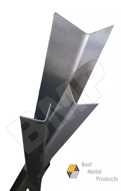 (2) Stainless Steel Corner Guard  3/4"x3/4"x48" 20ga 304 112