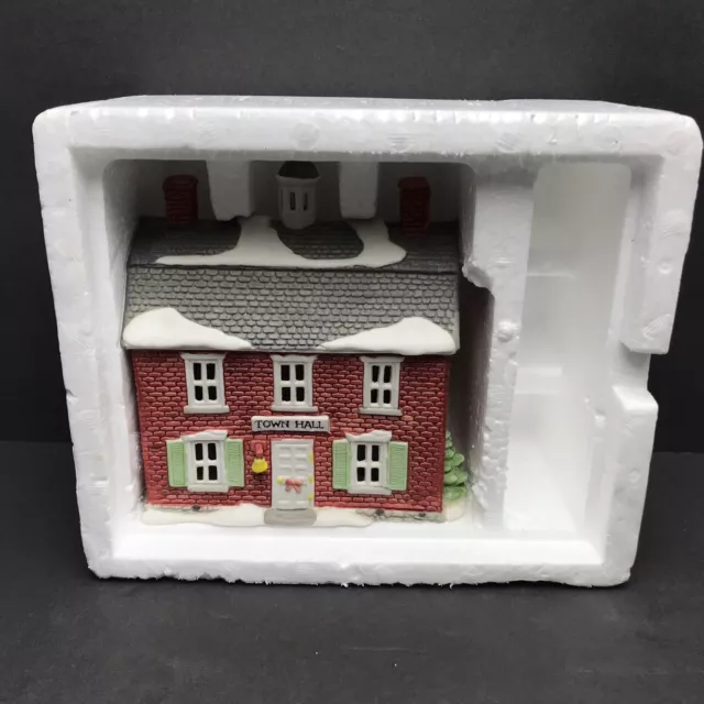 Dept 56 Brick Town Hall New England Village 65307 Heritage Collection 1986