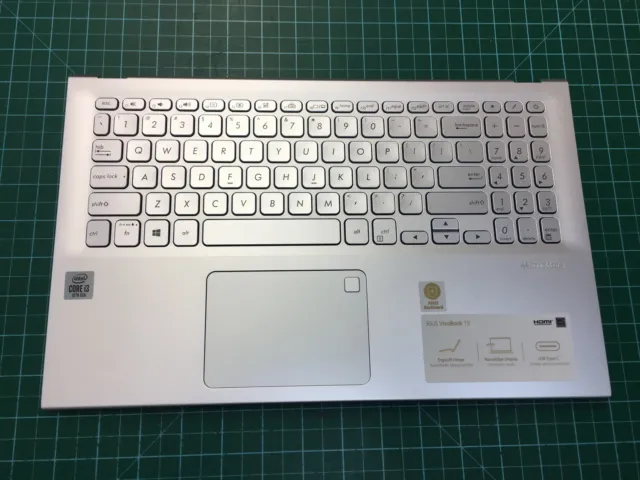 ASUS VivoBook F512J 15.6" Palmrest Touchpad Keyboard 13N1-88A0H01 Silver Grade A