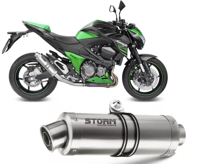 Pot D'Echappement Storm by Mivv Gp Acier pour Kawasaki Z 800 2013 > 2016