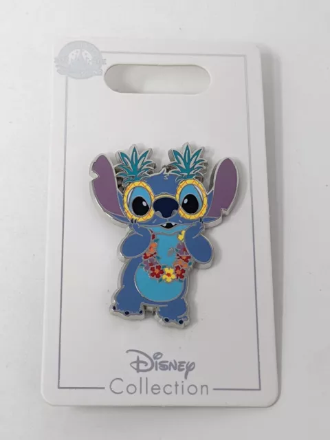 Disney Parks  Lilo And Stitch Luau Stitch Pineapple Glasses Lei OE Pin