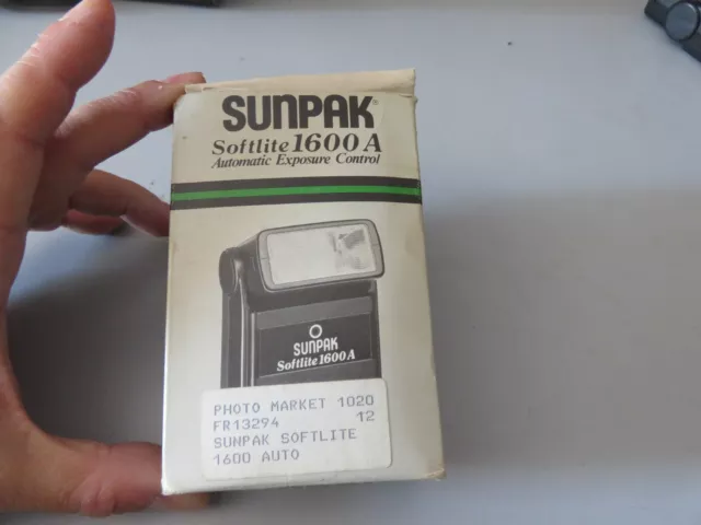 Flash SUNPAK Softlite 1600A per macchine fotografiche vintage
