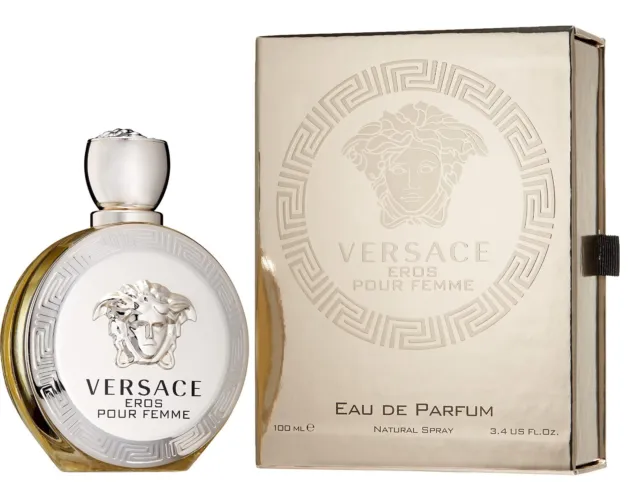 Versace Eros Pour Femme ( 3.4 Us Fl Oz ) Eau De Parfum **Sealed New**