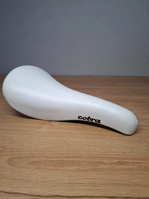 Selle GES Cobra Blanche Rétro - NOS Dans Boîte - Pour Vélo Vintage