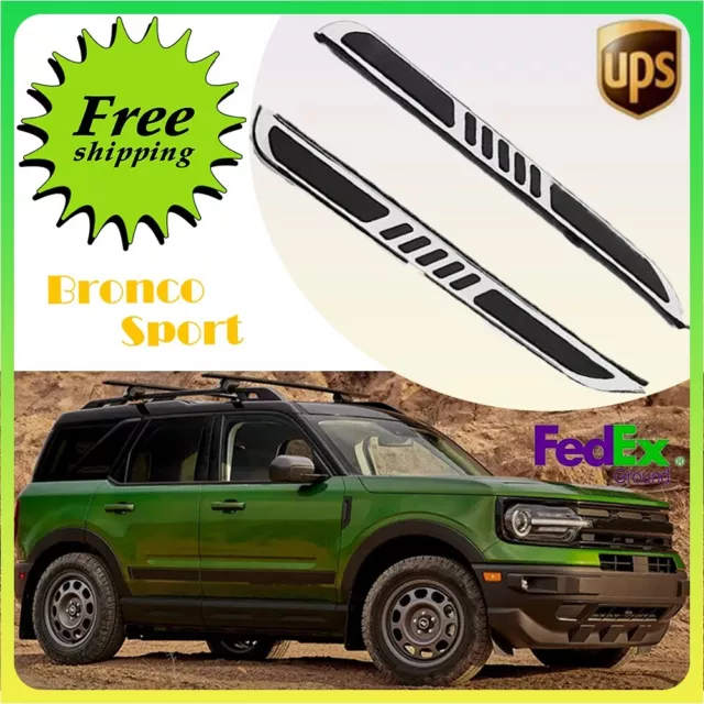 Passt für Bronco Sport 2021-2024 Fixed Running Board Side Step Pedal Nerf Bar