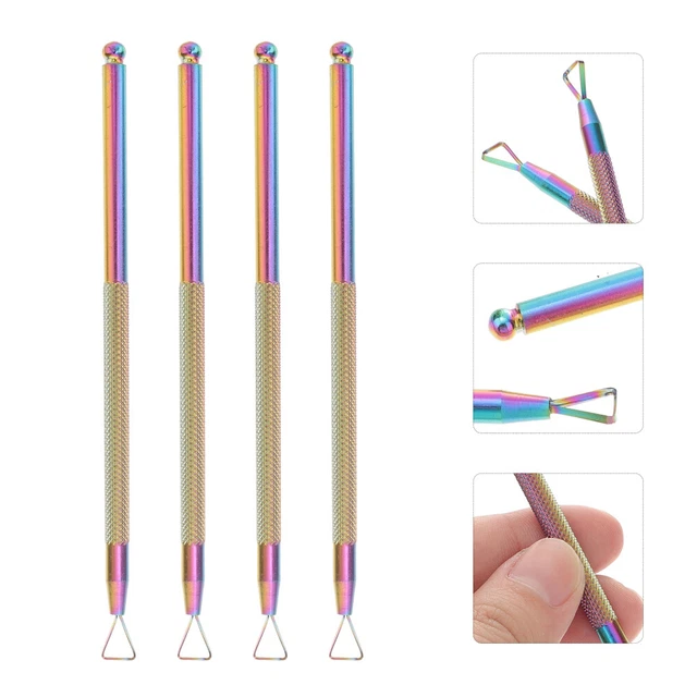 4 Pcs Nagelhautschieber-Entferner Nagelkunstschaber Schermaschinen Pflege