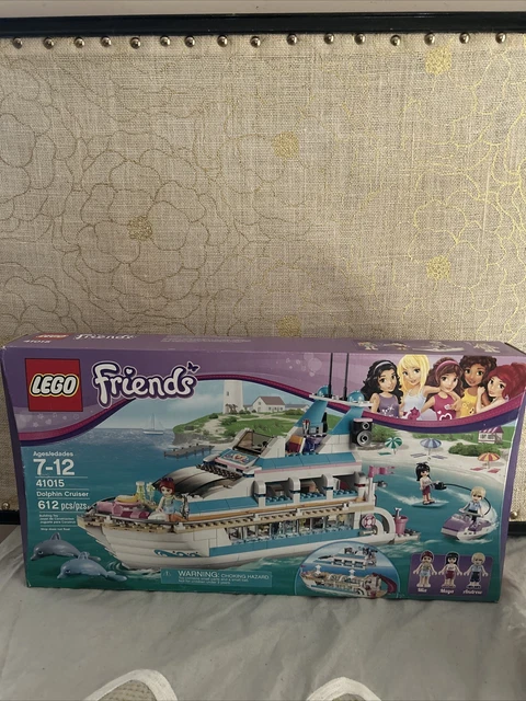 LEGO Friends 41015 Dolphin Cruiser Age 7-12 Mia Maya Andrew Building Ship Boat