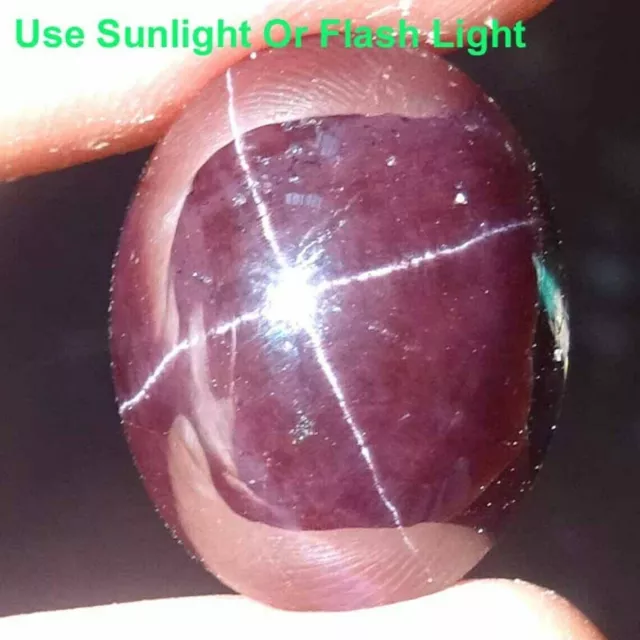 12.55 Cts. Natural Red Star Garnet 4 Rays Cabochon Shape Certified Gemstone