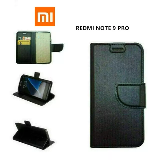 Cover Custodia A Libro  Per Xiaomi Redmi Note 9 Pro