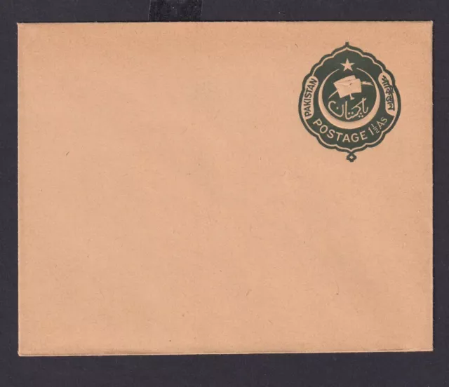 Pakistan Ganzsache postal stationery cover 1 1/2 As.