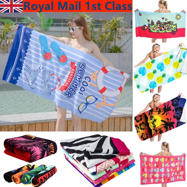 Soft Microfibre Beach Towel Large Lightweight Towel for Sports Camping Yoga Trek
