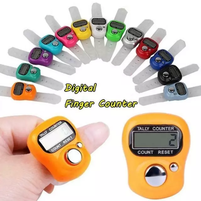 5 Number Clicker Tasbeeh Tasbih Mini Finger Ring Digital Hand Tally Counter