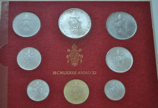 1973 Vatican City Paul VI (XI Year) Coin Set - Unc