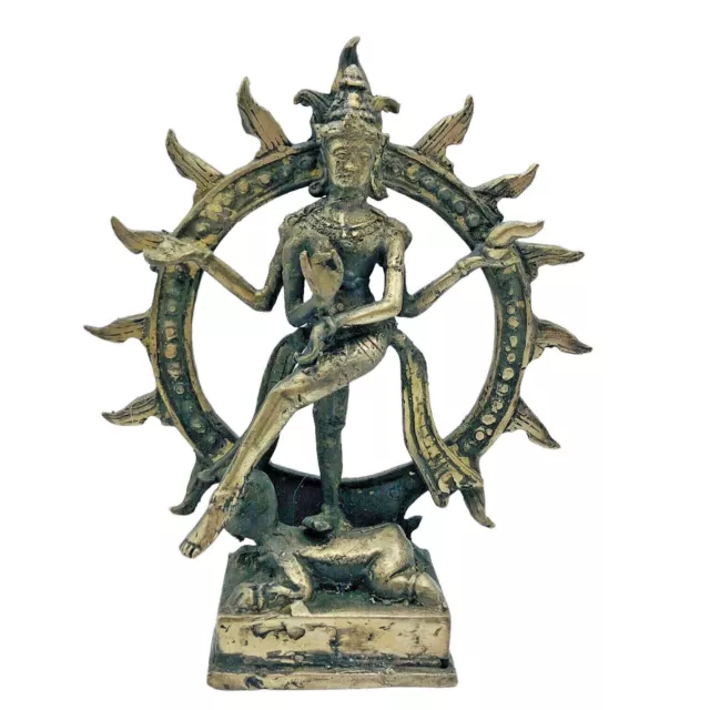 Hindu Lord of God Dancing Shiva Nataraja God Statue Figure India