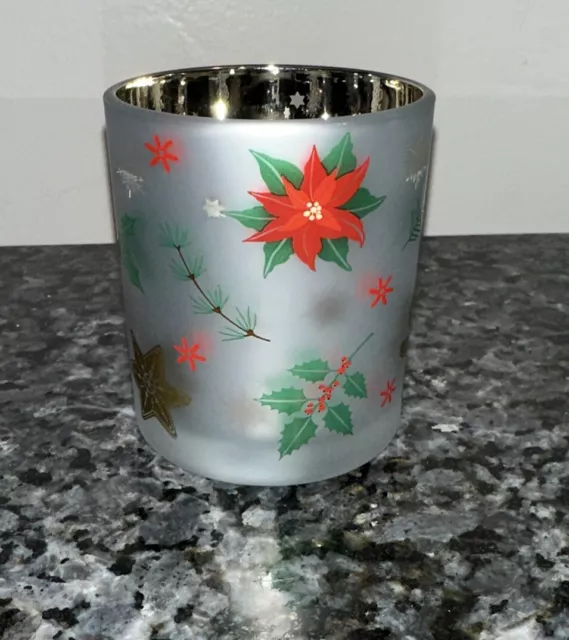 Yankee Candle Flickering Merry Poinsettia  Votive or Tealight Holder Christmas