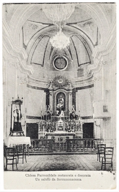 Abruzzo - Pescara - Serramonacesca - Chiesa Parrocchiale - F.p. Viaggiata - 1913