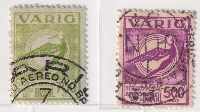 BRAZIL stamps_1930's_VARIG_Ícaro Mixed used set 3