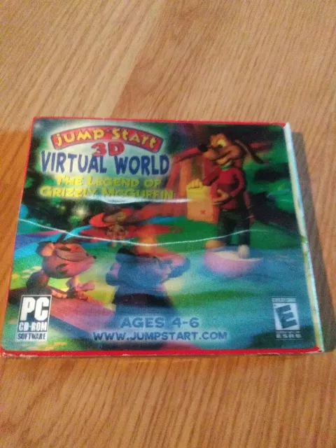 JumpStart 3D Virtual World: The Legend of Grizzly McGuffin, No, Jewel Case  Packing