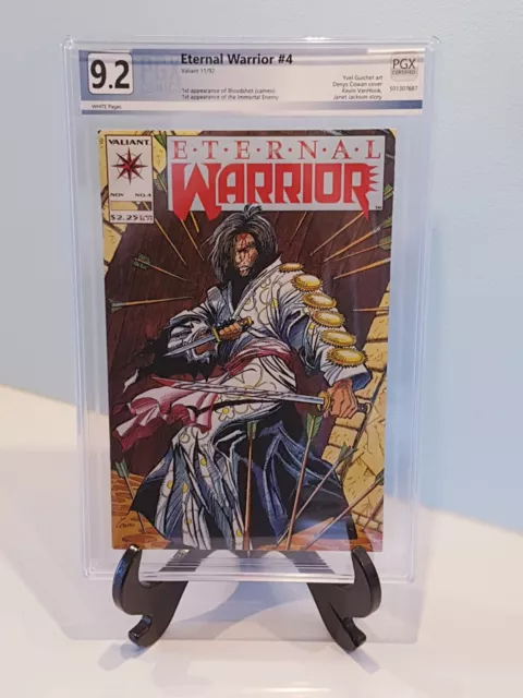 Eternal Warrior #4 PGX 9.2 Valiant Comics 1st Appearance of Bloodshot Like CGC